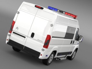 citroen relay police 2015 3D Модель