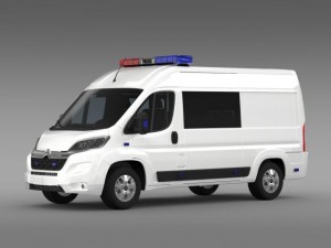 citroen relay police 2015 3D Модель