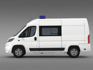 citroen relay police 2015 3D Model