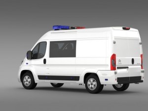 citroen relay police 2015 3D Модель