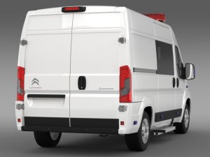 citroen relay police 2015 3D Модель