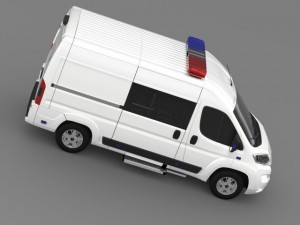 citroen relay police 2015 3D Модель