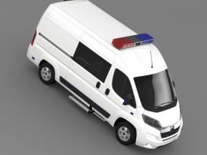 citroen relay police 2015 3D Модель