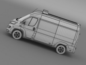 citroen relay police 2015 3D Модель