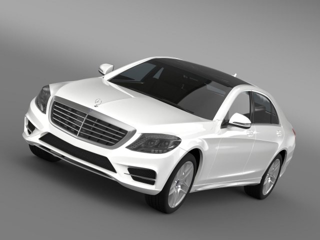 amg mercedes benz s 500 w222 2013 3Dモデル .c4d .max .obj .3ds .fbx .stl .blend 