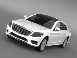 amg mercedes benz s 500 w222 2013 3D 모델