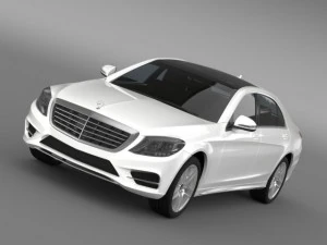 mercedes benz 500 w222 2013 Modelo 3D