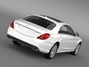 amg mercedes benz s 500 w222 2013 3Dモデル
