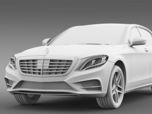 amg mercedes benz s 500 w222 2013 3Dモデル