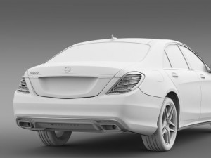 amg mercedes benz s 500 w222 2013 3Dモデル
