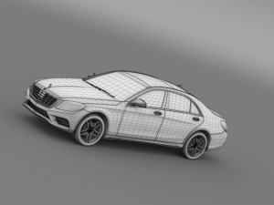 amg mercedes benz s 500 w222 2013 3Dモデル