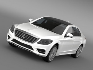amg mercedes benz s 500 plug in hybrid w222 2014 3D Model