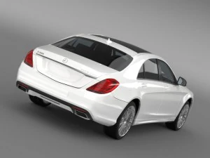 amg mercedes benz s 500 plug in hybrid w222 2014 р.в 3D Модель