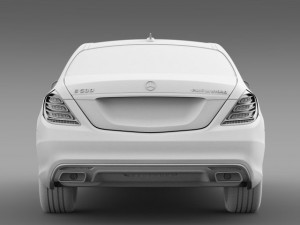 amg mercedes benz s 500 plug in hybrid w222 2014 3D Model