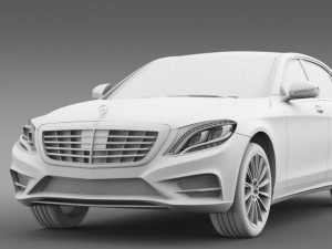 amg mercedes benz s 500 plug in hybrid w222 2014 3D Model