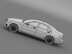 amg mercedes benz s 500 plug in hybrid w222 2014 р.в 3D Модель