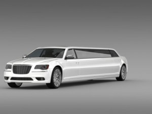 chrysler 300c 2013 limousine 3D 模型
