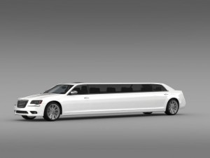chrysler 300c 2013 limousine 3D 模型