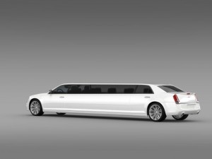 chrysler 300c 2013 limousine 3D 模型