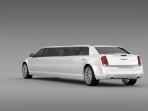 chrysler 300c 2013 limousine 3D 模型
