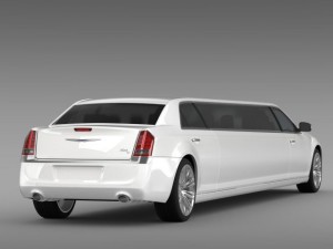 chrysler 300c 2013 limousine 3D 模型