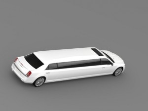 chrysler 300c 2013 limousine 3D 模型