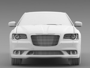 chrysler 300c 2013 limousine 3D 模型
