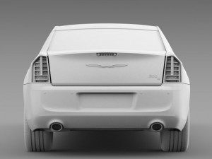 chrysler 300c 2013 limousine 3D 模型