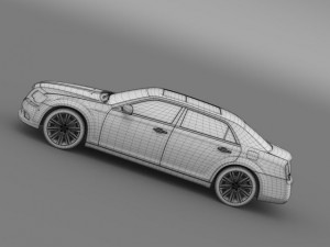 lancia thema 2014 lwb Modelo 3D