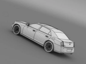 lancia thema 2014 lwb 3D Model