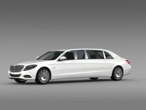 mercedes maybach pullman 2016 3D Model