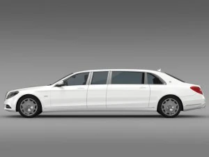 mercedes maybach pullman 2016 3D Model