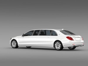 mercedes maybach pullman 2016 3D Модель
