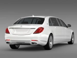 mercedes maybach pullman 2016 3D Model