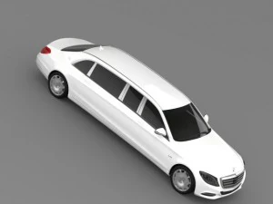 mercedes maybach pullman 2016 3D Model