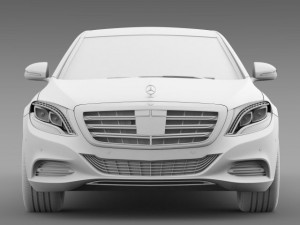 mercedes maybach pullman 2016 3D Модель