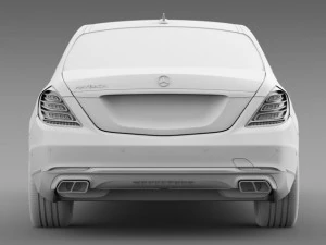 mercedes maybach pullman 2016 3D Model
