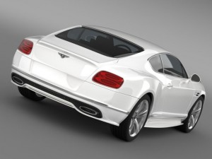 bentley continental gt speed 2015 Model 3D