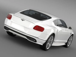 bentley continental gt speed 2015 3D Model