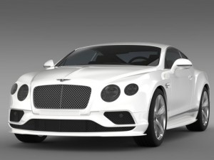 bentley continental gt speed 2015 Model 3D