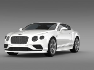 bentley continental gt speed 2015 Model 3D