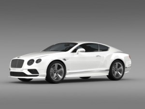 bentley continental gt speed 2015 Model 3D