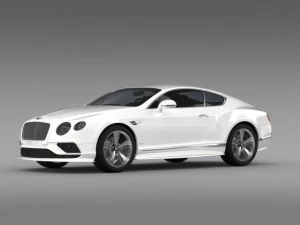 bentley continental gt speed 2015 3D Model