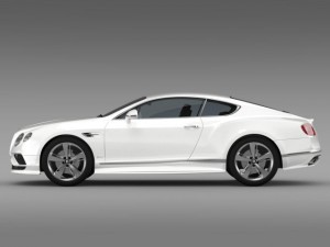 bentley continental gt speed 2015 Model 3D