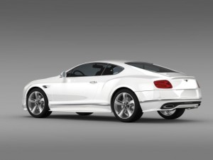 bentley continental gt speed 2015 Model 3D
