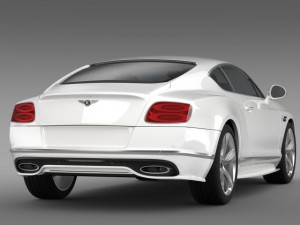 bentley continental gt speed 2015 Model 3D