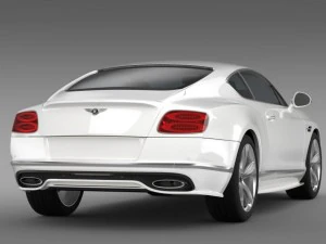 bentley continental gt speed 2015 3D Model