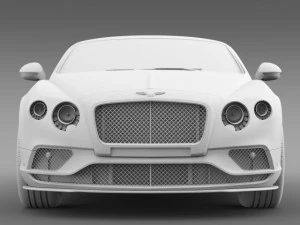 bentley continental gt speed 2015 3D Model