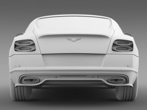 bentley continental gt speed 2015 Model 3D