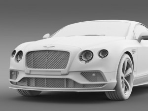 bentley continental gt speed 2015 Model 3D
